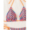 image:imageRoseSeek Womens 2 Piece Leopard Floral Bikini Sets Halter Triangle String Bathing Suit Starfish Metal SwimsuitsStriped Multicolor