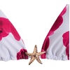 image:imageRoseSeek Womens 2 Piece Leopard Floral Bikini Sets Halter Triangle String Bathing Suit Starfish Metal SwimsuitsWhite and Red