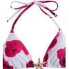 image:imageRoseSeek Womens 2 Piece Leopard Floral Bikini Sets Halter Triangle String Bathing Suit Starfish Metal SwimsuitsWhite and Red