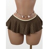 image:imageRoseSeek Womens 2 Piece Leopard Ruffle Bikini Sets Triangle Halter Y2k Swimsuit Contrast Trim Bathing SuitMulticolor Brown