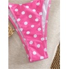 image:imageRoseSeek Womens 2 Piece Polka Dots Bikini Sets High Waisted Triangle Halter String Thong SwimsuitHot Pink