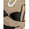 image:imageRoseSeek Womens 2 Piece Swimsuit Starfish Decor Padded Boho Bathing Suit Spaghetti Strap Bikini SetBlack