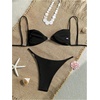 image:imageRoseSeek Womens 2 Piece Swimsuit Starfish Decor Padded Boho Bathing Suit Spaghetti Strap Bikini SetBlack