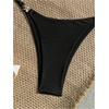 image:imageRoseSeek Womens 2 Piece Swimsuit Starfish Decor Padded Boho Bathing Suit Spaghetti Strap Bikini SetBlack