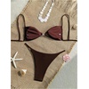 image:imageRoseSeek Womens 2 Piece Swimsuit Starfish Decor Padded Boho Bathing Suit Spaghetti Strap Bikini SetDeep Brown