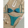 image:imageRoseSeek Womens 2 Piece Swimsuit Starfish Decor Padded Boho Bathing Suit Spaghetti Strap Bikini SetDeep Green