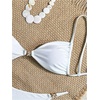 image:imageRoseSeek Womens 2 Piece Swimsuit Starfish Decor Padded Boho Bathing Suit Spaghetti Strap Bikini SetWhite