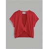 image:imageRoseSeek Womens 3 Packs Open Back Tops T Shirt Criss Cross Cut Out Tee Short Sleeve Crewneck Summer Backless TopsBlack Red Grey