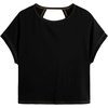 image:imageRoseSeek Womens 3 Packs Open Back Tops T Shirt Criss Cross Cut Out Tee Short Sleeve Crewneck Summer Backless TopsWhite Multicolor