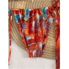 image:imageRoseSeek Womens 3 Piece Floral Swimsuit Halter Triangle String Bikini with Bodycon Beach Skirts Cover UpMulticolor