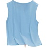 image:imageRoseSeek Womens 3D Floral Tank Top Crew Neck Tulip Applique Summer Casual Sleeveless Going Out TopsBlue