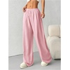 image:imageRoseSeek Womens Acid Washed Baggy Sweatpants Drawstring Waist Wide Straight Leg Track PantsPink
