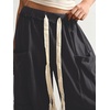image:imageRoseSeek Womens Baggy Boho Harem Pants Drawstring Waist Wide Leg Sweatpants Casual Trousers Joggers with PocketsGrey