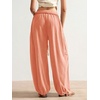image:imageRoseSeek Womens Baggy Boho Harem Pants Drawstring Waist Wide Leg Sweatpants Casual Trousers Joggers with PocketsOrange