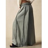image:imageRoseSeek Womens Baggy Sweatpants Color Block Patchwork Wide Leg Sweat Pants Palazzo Flowy Pants JoggersDeep Green