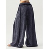 image:imageRoseSeek Womens Baggy Sweatpants Color Block Patchwork Wide Leg Sweat Pants Palazzo Flowy Pants JoggersGrey