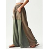 image:imageRoseSeek Womens Baggy Sweatpants Color Block Patchwork Wide Leg Sweat Pants Palazzo Flowy Pants JoggersMulticolor