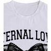 image:imageRoseSeek Womens Beaded Sequin Bowknot T Shirt Short Sleeve Crew Neck Embroidery Trendy Tee Y2k TopsBlack Bow and White