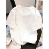 image:imageRoseSeek Womens Beaded Sequin Bowknot T Shirt Short Sleeve Crew Neck Embroidery Trendy Tee Y2k TopsBowknot White