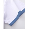 image:imageRoseSeek Womens Beaded Sequin Bowknot T Shirt Short Sleeve Crew Neck Embroidery Trendy Tee Y2k TopsPure White and Blue