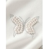 image:imageRoseSeek Womens Beaded Sequin Bowknot T Shirt Short Sleeve Crew Neck Embroidery Trendy Tee Y2k TopsWhite