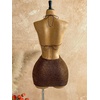 image:imageRoseSeek Womens Boho Sequin Mini Dress Halter Tie Back V Neck Bodycon Dresses Sparkle DressCoffee Brown