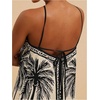 image:imageRoseSeek Womens Boho Tropical Tie Backless Halter Dresses Sleeveless Vacation Beach Short DressApricot
