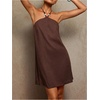 image:imageRoseSeek Womens Boho Tropical Tie Backless Halter Dresses Sleeveless Vacation Beach Short DressBrown