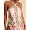 image:imageRoseSeek Womens Boho Tropical Tie Backless Halter Dresses Sleeveless Vacation Beach Short DressMulticolor