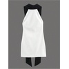 image:imageRoseSeek Womens Bow Open Back Sleeveless Bodycon Mini Dress Color Block Halter Party DressesWhite