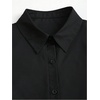 image:imageRoseSeek Womens Casual Button Down Tshirt Dress Short Sleeve Fit and Flare Mini DressesBlack