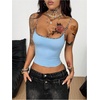 image:imageRoseSeek Womens Cheetah Print Camisole Tops Leopard Spaghetti Strap Slim Fit Summer Y2K Crop Tank TopLight Blue