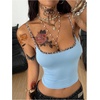 image:imageRoseSeek Womens Cheetah Print Camisole Tops Leopard Spaghetti Strap Slim Fit Summer Y2K Crop Tank TopLight Blue