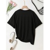 image:imageRoseSeek Womens Cherry Graphic Tees Top Crewneck Short Sleeve Baggy T ShirtBlack