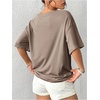 image:imageRoseSeek Womens Cherry Graphic Tees Top Crewneck Short Sleeve Baggy T ShirtKhaki
