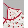 image:imageRoseSeek Womens Cherry Print Halter Cami Tops Backless Slim Fit Summer Going Out Y2K Crop Tank TopApricot