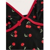 image:imageRoseSeek Womens Cherry Print Halter Cami Tops Backless Slim Fit Summer Going Out Y2K Crop Tank TopBlack
