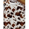 image:imageRoseSeek Womens Cow Print Tank Top Sleeveless Crewneck Fitted Crop Tops Summer Cowgirl VestMulticolor