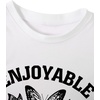 image:imageRoseSeek Womens Cropped Letter Graphic T Shirt Crewneck Short Sleeve Slogan Tee StreetwearButterfly White
