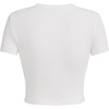 image:imageRoseSeek Womens Cropped Letter Graphic T Shirt Crewneck Short Sleeve Slogan Tee StreetwearButterfly White