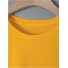 image:imageRoseSeek Womens Cropped Letter Graphic T Shirt Crewneck Short Sleeve Slogan Tee StreetwearMustard Yellow