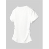 image:imageRoseSeek Womens Cute Graphic Tees Crew Neck Short Sleeve T Shirts Casual Summer TopsWhite
