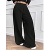 image:imageRoseSeek Womens Drawstring Elastic Waist Sweatpants Wide Leg Athletic PantsBlack