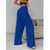 image:imageRoseSeek Womens Drawstring Waist Straight Streetwear Long Wide Leg Pants Casual Loose Baggy Workout Long Fall SweatpantsRoyal Blue
