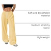 image:imageRoseSeek Womens Drawstring Waist Straight Streetwear Long Wide Leg Pants Casual Loose Baggy Workout Long Fall SweatpantsYellow