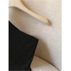 image:imageRoseSeek Womens Dressy One Shoulder Tops Slim Fit Peplum Tops with Slit Elegant Tank TopsBlack