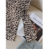 image:imageRoseSeek Womens Dressy One Shoulder Tops Slim Fit Peplum Tops with Slit Elegant Tank TopsBrown Cheetah