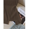 image:imageRoseSeek Womens Dressy One Shoulder Tops Slim Fit Peplum Tops with Slit Elegant Tank TopsCoffee Brown