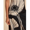 image:imageRoseSeek Womens Elegant Floral Maxi Dress Tassel Spaghetti Strap Slim Fit Dresses Summer OutfitsBlack and White