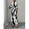 image:imageRoseSeek Womens Elegant Graphic Twist Front Dress 34 Ruffle Sleeve Silky Maxi Dress Bodycon Cocktail Dresses with SlitApricot